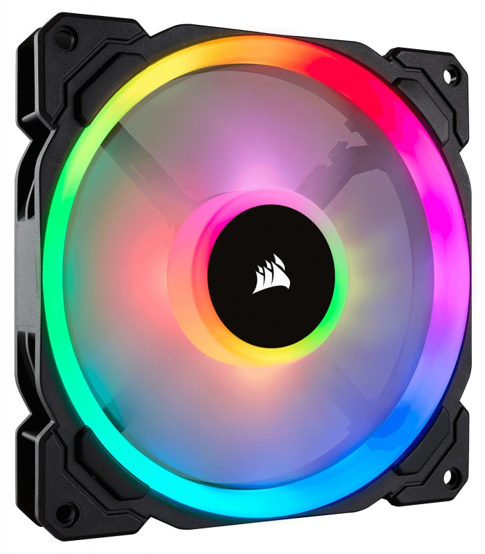 Corsair CO-9050073-WW, LL Series  LL140, Size: 140mm, PWM, Noise: 25 dBA, RGB, 2 Years Warranty