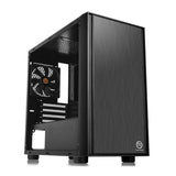 Thermaltake CA-1J1-00S1WN-00, Versa H17 Window, Micro-ATX Case, Drive Bays: 2x3.5", 2x2.5", Expansion Slot: 4, Motherboard Support: Mini-ITX/Micro-ATX, Pre-Installed Fan: 1x120mm, Black, 2 Year Warranty