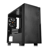 Thermaltake CA-1J4-00S1WN-00, Versa H18 Window, Micro-ATX, Drive Bays: 2x2.5", 2x3.5", Expansion Slot: 4, Motherboard Support: Mini-ITX/Micro-ATX, Pre-Installed Fan: 1x120mm, Black, 2 Year Warranty