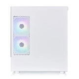 Thermaltake CA-1Z4-00M6WN-00, Micro-ATX, View 170 Tempered Glass ARGB, Drive Bays: 1x3.5", 2x2.5", Expansion Slots: 4, Motherboard support: Mini-ITX/Micro-ATX, Pre-Installed Fan: 3x120mm, Snow, 3 Year Warranty