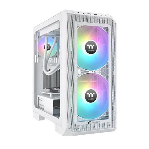 Thermaltake CL-F180-PL20SW-A, CT200 ARGB Sync Performance PWM Fan, Fan Size: 200mm, Single Fan, White, 2 Year Warranty