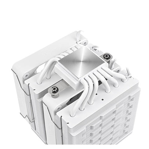 Thermaltake CL-P139-CA12SW-A, ASTRIA 600 ARGB Sync CPU Cooler, Fan Size: 120mmx2, PWM: 500-1800 RPM, Air Flow: 65CFM, White, Intel Socket LGA 2066, 2011, 1851, 1700, 1200, 1156, 1155, 1151, 1150, 1150_x000B, AMD AM5, AM4, 2 Year Warranty