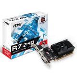 RADEON R7 240 2G DDR3 GRAPHIC CARD WITH LOW PROFILE BRACKET VGAX1 DVIX1 HDMIX1 3 YEARS WARRANTY