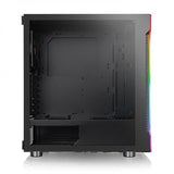 Thermaltake CA-1M3-00M1WN-00, H200, Mid-Tower, Tempered Glass, Drive Bays: 2x3.5" or 3x2.5", Expansion Slot: 7, Motherboard Support: ATX/Mini-ITX/Micro-ATX, Black, 2 Year Warranty