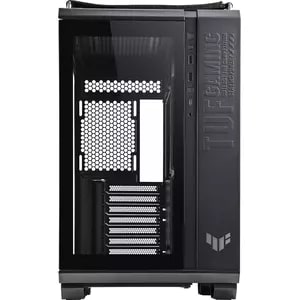 ASUS GT502 Tuf Gaming Case Black Edition MID Tower ATX Case Tempered Glass Panel Support 360mm Cooler supports ATX PSUs up to 200mm. graphics card up to 400mm