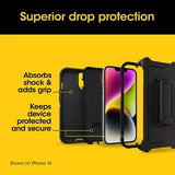 OtterBox Defender Apple iPhone 15 Plus / iPhone 14 Plus (6.7") Case Black - (77-92542), DROP+ 4X Military Standard,Included Holster,7 Years Warranty