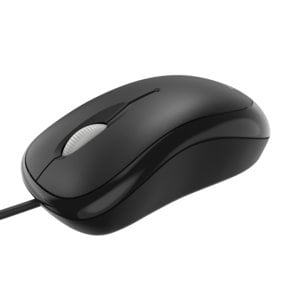 MICROSOFT Incase Designed By Microsoft Wired USB-A Basic Optical Mouse for Mac/Win EN/XT/ZH/HI/KO/TH â## Black
