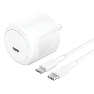 BELKIN BoostCharge Compact USB-C Wall Charger 45W + USB-C to USB-C Cable