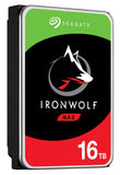 Seagate ST16000VN001, IronWolf, 16TB, 3.5", SATA 6Gb/s, 7200RPM, 256MB Cache, 3 Year Warranty