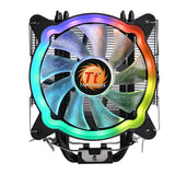 Thermaltake CL-P065-AL12SW-A, UX200 ARGB Lighting CPU Cooler, 120mm, Hydro bearing, LGA 1200/1156/1155/1151/1150/775 AM4/AM3+/AM3/AM2+/AM2/FM2/FM1,1 Year Warranty