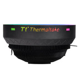 Thermaltake CL-P064-AL12SW-A, UX100 ARGB Lighting CPU Air Cooler, Nosie: 26.92 dBA, Air Flow: 38.82 CFM, Speed: 1800 RPM, Intel LGA1156/1155/1151/1150/775, AMD AM4/AM3+AM3/AM2+/AM2/FM2/FM1 , 1 Year