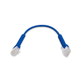 Ubiquiti UniFi Patch Cable, 50-Pack, Reduced Packaging (Low Plastic Waste), Length 0.1m, BLUE, Both End Bendable to 90 Degree, RJ45 Cat6, 2Yr War