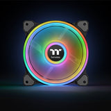 Thermaltake CL-F089-PL14SW-A, Hydraulic Bearing, Ring Quad 14 RGB Radiator Fan TT Premium Edition 3 Fan Pack