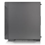 Thermaltake CA-1Q9-00S1WN-00, S100, Micro-ATX, Tempered Glass, Drive Bays: 2x2.5", 2x3.5" or 2x2.5", Expansion Slot: 4, Motherboard Support: Mini-ITX/Micro-ATX, Pre-Installed Fan: 1x120mm, Black, 2 Year Warranty