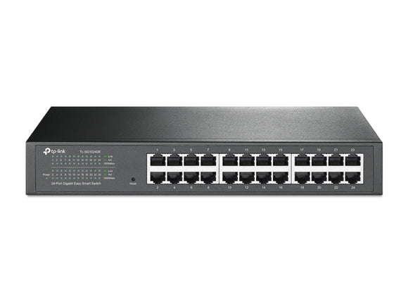 TP-Link TL-SG1024DE 24-Port Gigabit Desktop/Rackmount Easy Smart Switch energy-efficient L2 Features Supports MAC 128xVLAN 48Gbps Switching Capacity