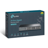TP-Link TL-SG1024DE 24-Port Gigabit Desktop/Rackmount Easy Smart Switch energy-efficient L2 Features Supports MAC 128xVLAN 48Gbps Switching Capacity