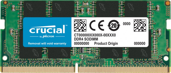 Crucial 16GB (1x16GB) DDR4 SODIMM 3200MHz CL22 1.2V Un-Ranked Notebook Laptop Memory RAM