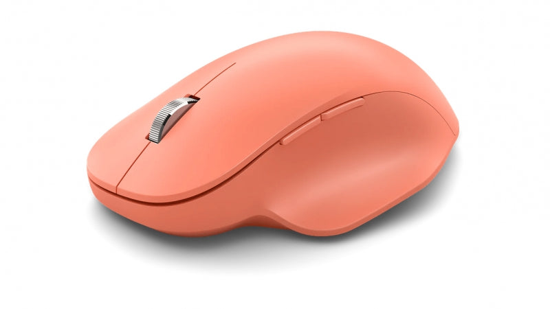 Microsoft 222-00044, Bluetooth Ergonomic Peach Mouse, 2.4 GHz Frequency, 5.0 Bluetooth, Up to 15 Feet, 1 Year Warranty