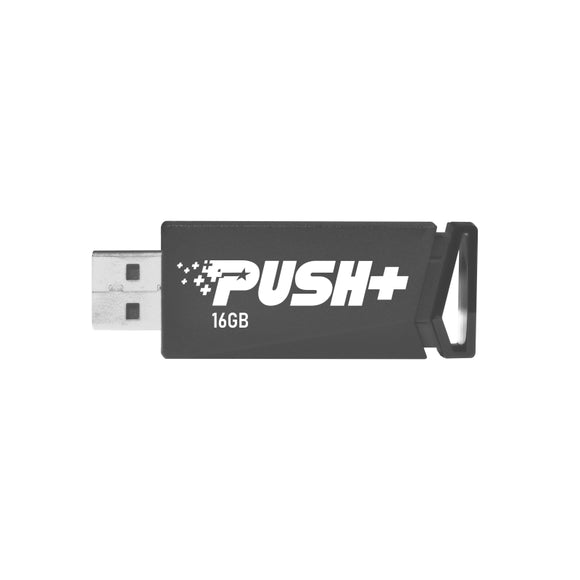 Patriot PSF16GPSHB32U, Push + 16GB USB 3.2 Gen.1  Flash Drive, 2 Years Warranty