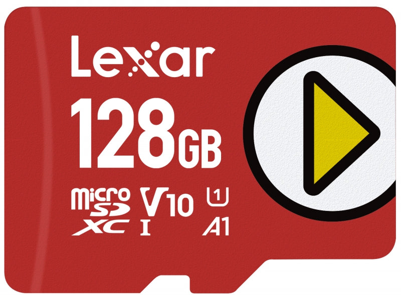 Lexar LMSPLAY128G-BNNNG, Play MicroSDXC, 128GB, UHS-I, Read Speed: Up to 150MB/s, 5 Year Warranty