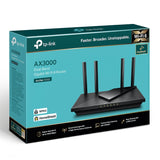 TP-Link Archer AX55 AX3000 Dual Band Gigabit Wi-Fi 6 Router, 2402 Mbps 5GHz, OFDMA, OneMesh, 4x High-Gain Antenna, Improved Battery, Alexa Compatible