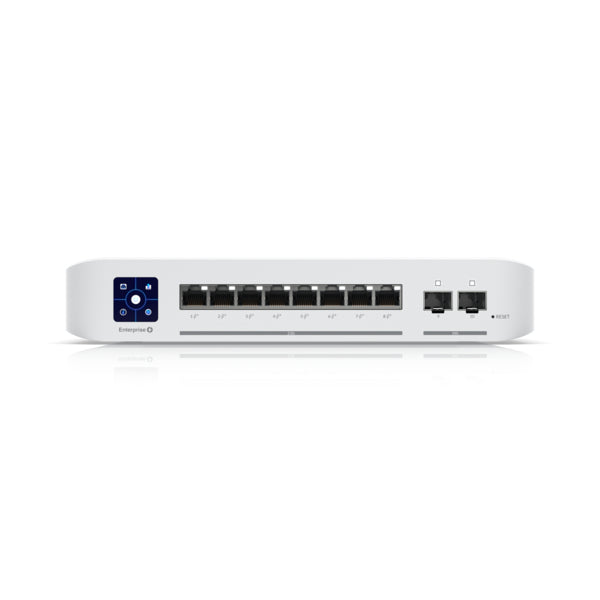 Ubiquiti USW-ENTERPRISE-8-POE, Networks UniFi Switch Enterprise 8, Mangaed, 8x2.5 Gb/s Ethernet (RJ45) PoE+, 2x10Gb SFP+, 3 Layer, 1 Year Warranty