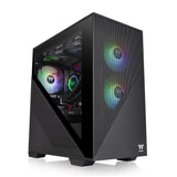 Thermaltake CA-1S4-00S1WN-00, Divider 170 TG ARGB, Mid-Tower, Tempered Glass, Drive Bays: 2x3.5"/2.5"or 3x2.5", Expansion Slot: 4, Motherboard Support: Mini-ITX/Micro ATX, Pre Installed Fan: 3x120mm, Black, 1 Year Warranty