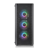 Thermaltake CA-1Q5-00M1WN-03, V250 TG ARGB Air, Mid-Tower, Tempered Glass, Drive Bays: 2x3.5”, 2x2.5”or 4x2.5", Expansion Slot: 7, Motherboard Support:  ATX/Mini ITX/Micro ATX, Pre-Installed Fan: 3x120mm, Black, 3 Year Warranty