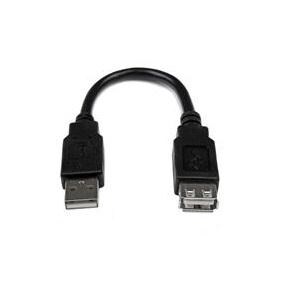 6in USB 2.0 Extension Adapter Cable A to A - M/F - 6 inch USB A to A Extension Cable - 6in USB 2.0 Extension cord