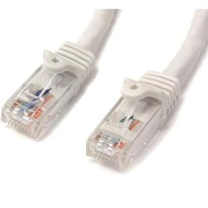 StarTech.com 1m White Gigabit Snagless RJ45 UTP Cat6 Patch Cable - 1 m Patch Cord - Ethernet Patch Cable - RJ45 Male to Male Cat 6 Cable