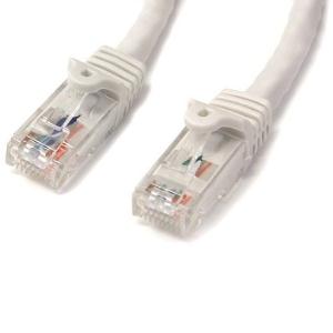 StarTech.com 5m White Gigabit Snagless RJ45 UTP Cat6 Patch Cable - 5 m Patch Cord - Ethernet Patch Cable - RJ45 Male to Male Cat 6 Cable