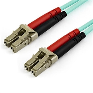 7m OM3 LC to LC Multimode Duplex Fiber Optic Patch Cable - Aqua - 50/125 - LSZH Fiber Optic Cable - 10Gb (A50FBLCLC7)