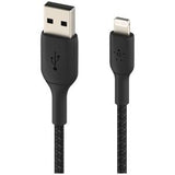 BOOST CHARGE LIGHTNING TO USB-A BRAIDED CABLE 1M BLACK