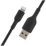 BOOST CHARGE LIGHTNING TO USB-A BRAIDED CABLE 1M BLACK