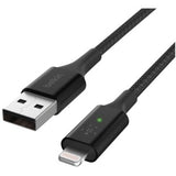 Smart LED USB-A to Lightning Cable Black