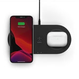 BOOST#CHARGE Dual 15W Wireless Charging Pads Black