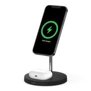 BOOST CHARGE PRO 2-IN-1 WIRELESS CHARGER STAND WITH MAGSAFE 15W BLACK