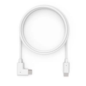 COMPULOCKS 6ft USB-C to USB-C 90-Degree Cable Charge AND Data WHITE