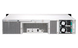 QNAP TL-R1200C-RP(USB) 12-bay 2U rackmount USB-C 3.1 Gen2 10Gbps JBOD expansion unit, redundant PSU, with a 1-meter USB-C to USB-A 3.1 Gen2 cable