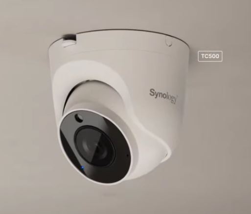 Synology TC500 turret IP cameras Versatile AI camera for securing any location Consistently clear footage, 24/7  3-year Warranty