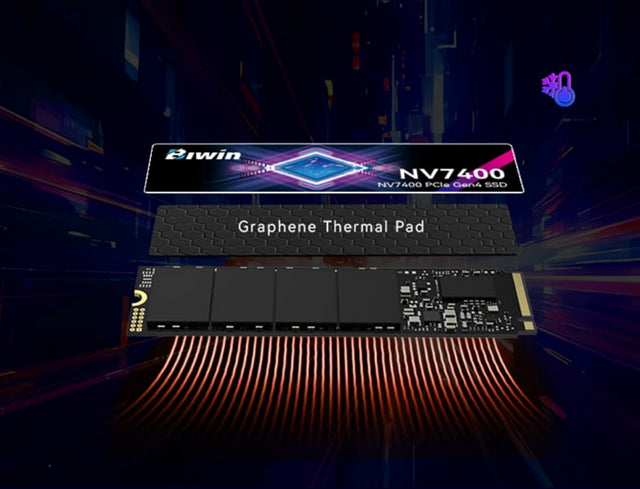 BIWIN NV7400-4TB-PCIe4.0 M.2 2280 “up to 7400MB/s & 6500MB/s  Case pack(Iner/Out) 30/120