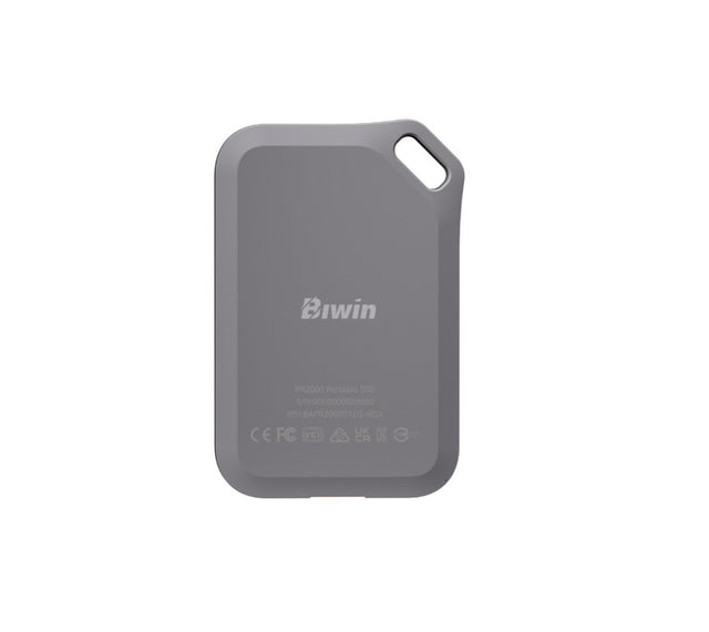 BIWIN BIW-PR2000-2TB Amber PR2000 Grey Portable SSD with IP67 R/W up to  2000mb/s / 1800mb/s -2TB