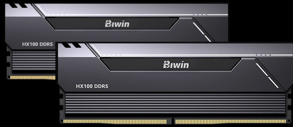 BIWIN DDR5 Memory HX100 Heatsink 6000mhz 32kits (16GB*2) CL34 Black Black Opal (Gaming) BXH53260HX1-D34DB
