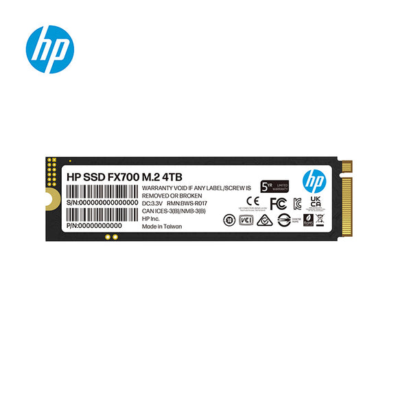 HP FX700 4TB PCIe Gen 4x4 M.2 NVMe 2.0 SSD 7200MB/s & 6200MB/s Low power consumption