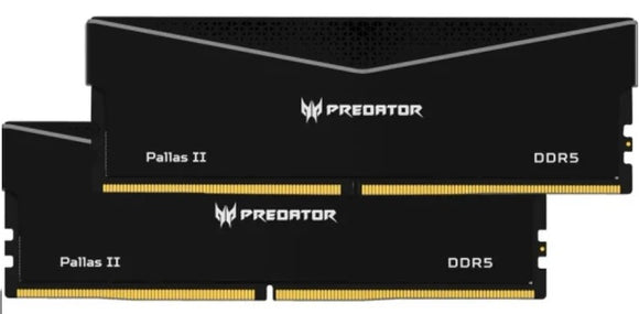 BIWIN (PREDATOR) PREDATOR PALLASII DDR5 64GB Black 32GBx2 6000Mhz 1R8 CL30 Supports Intel XMP 3.0 and AMD EXPO CL30