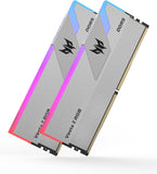 PREDATOR VESTAII 32GB 16GBx2 Silver RGB DDR5 Memory 6000Mhz 1R*8 CL32