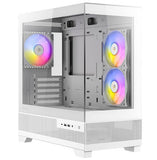 Antec CX500M RGB White Seamless  mATX, ITX, USB-C, Up to 6 Fans. 3 x RGB included (2x Front Right, 1 x Rear). Gaming Case (LS)