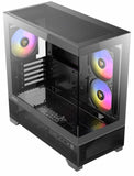 Antec CX500M RGB Seamless  mATX, ITX, USB-C, Up to 6 Fans. 3 x RGB included (2x Front Right, 1 x Rear). Gaming Case (LS)