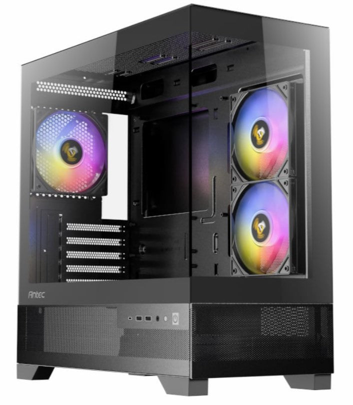 Antec CX500M RGB Seamless  mATX, ITX, USB-C, Up to 6 Fans. 3 x RGB included (2x Front Right, 1 x Rear). Gaming Case (LS)