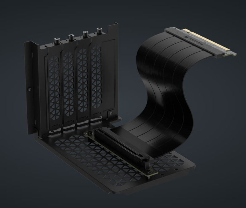 Corsair 6500 Series Vertical GPU Mount Kit - Black  *Compatible with CORSAIR 6500 Series cases only